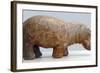 Egyptian Fayence Sculpture of Hippopotamus-null-Framed Photographic Print