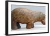 Egyptian Fayence Sculpture of Hippopotamus-null-Framed Photographic Print