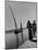 Egyptian Feluccas, Large Sailboats with Two Immensely Tall Masts, Pulled up Canal by Natives-Carl Mydans-Mounted Photographic Print
