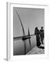 Egyptian Feluccas, Large Sailboats with Two Immensely Tall Masts, Pulled up Canal by Natives-Carl Mydans-Framed Photographic Print