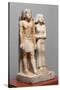 Egyptian Fifth Dynasty Statue of Kapuptah and His Wife-null-Stretched Canvas