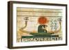 Egyptian Funerary Papyrus Depicting the Barque of Re-Herakhty-null-Framed Giclee Print