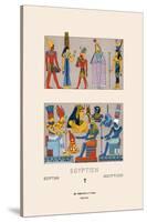 Egyptian Gods, Goddesses and Pharaohs-Racinet-Stretched Canvas