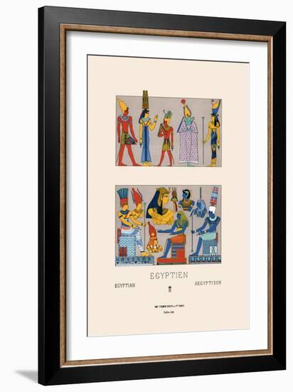 Egyptian Gods, Goddesses and Pharaohs-Racinet-Framed Art Print