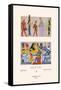 Egyptian Gods, Goddesses and Pharaohs-Racinet-Framed Stretched Canvas