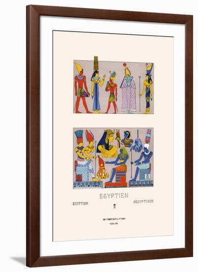 Egyptian Gods, Goddesses and Pharaohs-Racinet-Framed Art Print