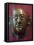 Egyptian gold death mask of Prince Khaemweset, 13th century BC. Artist: Unknown-Unknown-Framed Stretched Canvas