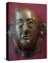 Egyptian gold death mask of Prince Khaemweset, 13th century BC. Artist: Unknown-Unknown-Stretched Canvas