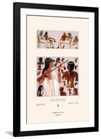 Egyptian Headdresses and Hairstyles-Racinet-Framed Art Print