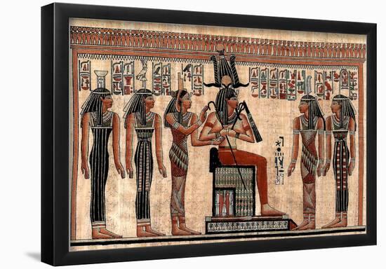 Egyptian Hieroglyphics I Art Print Poster-null-Framed Poster
