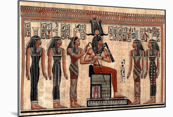 Egyptian Hieroglyphics I Art Print Poster-null-Mounted Poster