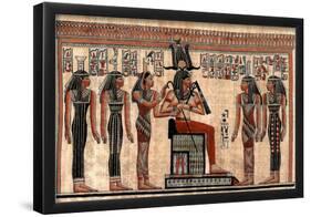 Egyptian Hieroglyphics I Art Print Poster-null-Framed Poster