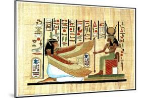 Egyptian Hieroglyphics MUMMY Ancient Art Print POSTER-null-Mounted Poster