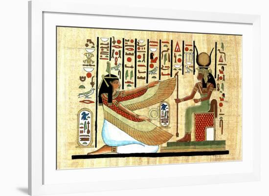 Egyptian Hieroglyphics MUMMY Ancient-null-Framed Art Print