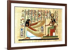 Egyptian Hieroglyphics MUMMY Ancient-null-Framed Art Print