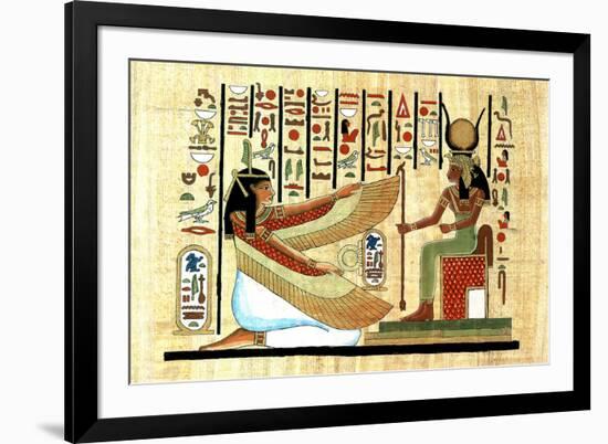 Egyptian Hieroglyphics MUMMY Ancient-null-Framed Art Print