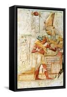 Egyptian Hieroglyphs, Abydos, Egypt, 1910-Walter Tyndale-Framed Stretched Canvas