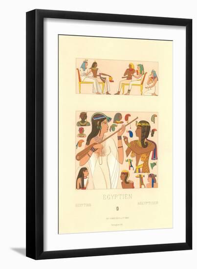 Egyptian Illustrations-null-Framed Art Print