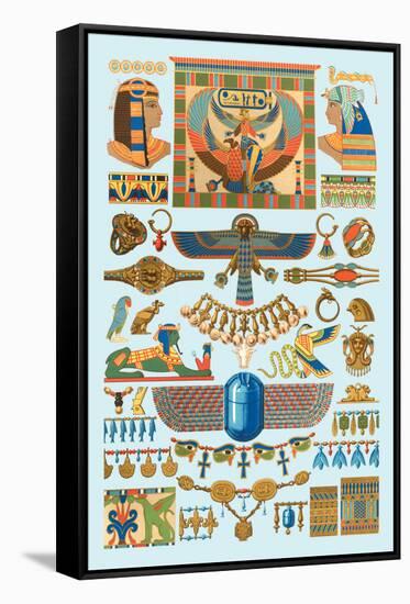 Egyptian Jewelry-Racinet-Framed Stretched Canvas