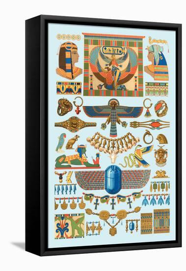 Egyptian Jewelry-Racinet-Framed Stretched Canvas