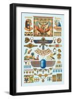 Egyptian Jewelry-Racinet-Framed Art Print