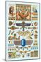 Egyptian Jewelry-Racinet-Mounted Art Print