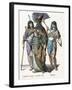 Egyptian King and Male Attendants, Mid 19th Century-Knilling-Framed Giclee Print