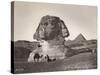 Egyptian Men with Camel at Sphinx-null-Stretched Canvas