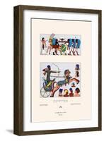 Egyptian Military Hairstyles and Costumes-Racinet-Framed Art Print