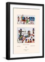 Egyptian Military Hairstyles and Costumes-Racinet-Framed Art Print