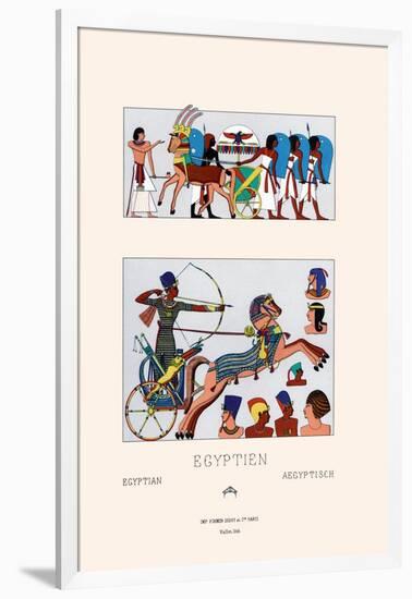 Egyptian Military Hairstyles and Costumes-Racinet-Framed Art Print