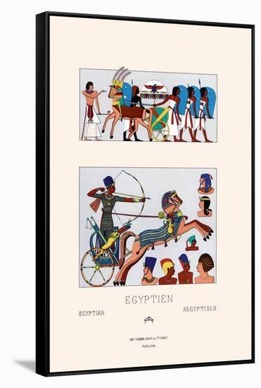 Egyptian Military Hairstyles and Costumes-Racinet-Framed Stretched Canvas