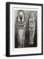 Egyptian Mummy and Case in the British Museum, London, UK-null-Framed Giclee Print
