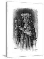 Egyptian Music Girl with Tamborine, 1887-E. Ronat-Stretched Canvas