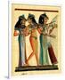 Egyptian Musicians-null-Framed Premium Giclee Print