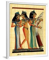 Egyptian Musicians-null-Framed Premium Giclee Print