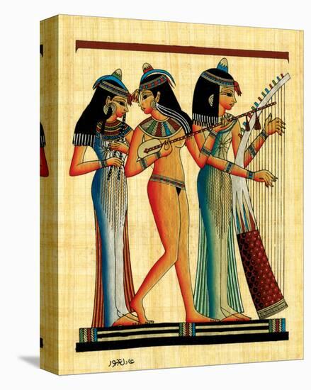 Egyptian Musicians-null-Stretched Canvas