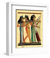 Egyptian Musicians-null-Framed Art Print