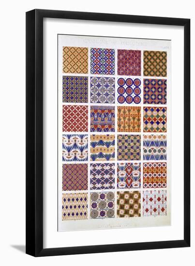 Egyptian No 5, Plate X, from The Grammar of Ornament by Owen Jones-Owen Jones-Framed Giclee Print