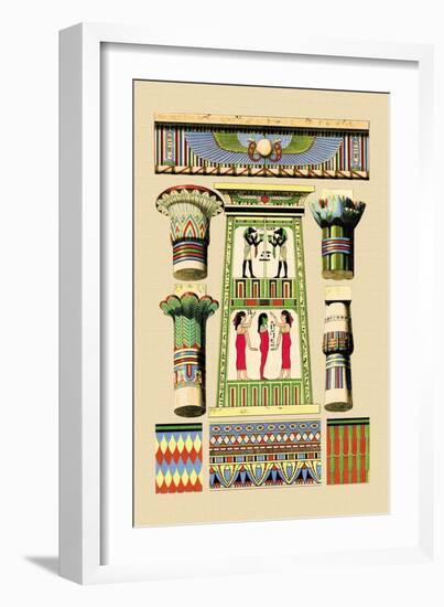 Egyptian Ornamental Architecture-J. Gardner Wilkinson-Framed Art Print