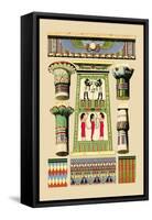 Egyptian Ornamental Architecture-J. Gardner Wilkinson-Framed Stretched Canvas