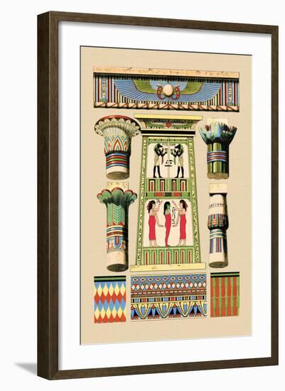 Egyptian Ornamental Architecture-J. Gardner Wilkinson-Framed Art Print