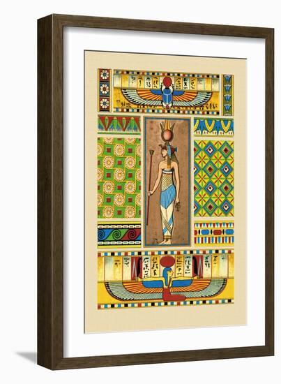 Egyptian Ornamental Patterns-J. Gardner Wilkinson-Framed Art Print