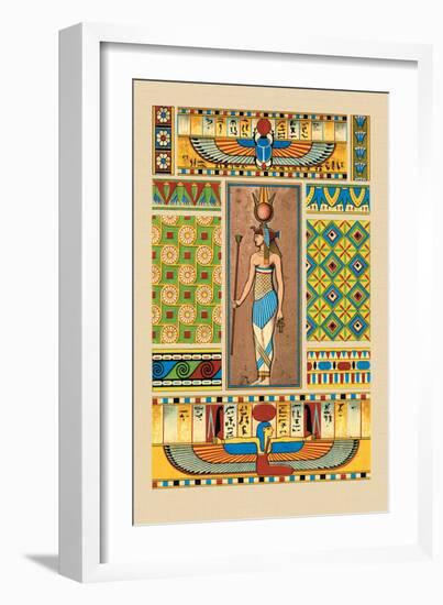 Egyptian Ornamental Patterns-J. Gardner Wilkinson-Framed Art Print