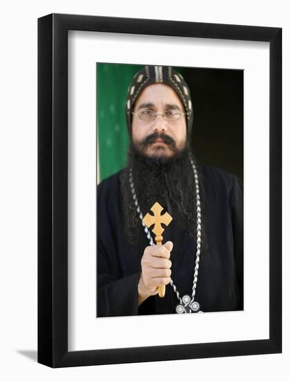 Egyptian Orthodox Coptic priest, Jerusalem-Godong-Framed Photographic Print