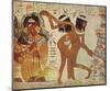 Egyptian painter around 1400 BC (Singers and dancers, detail) Art Poster Print-null-Mounted Poster