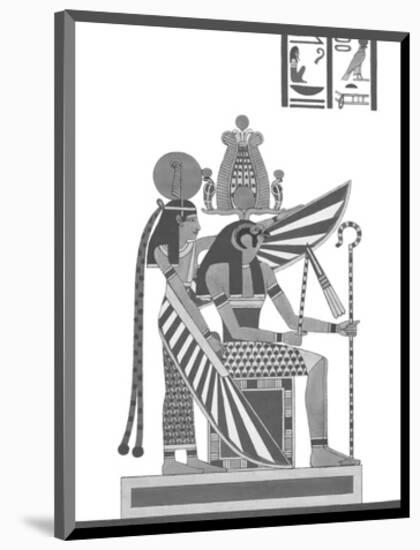 Egyptian Pantheon - Atmou & Otma-Historic Collection-Mounted Giclee Print
