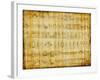 Egyptian Parchment With Hieroglyphics-Maugli-l-Framed Art Print