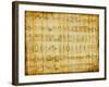 Egyptian Parchment With Hieroglyphics-Maugli-l-Framed Art Print