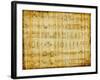 Egyptian Parchment With Hieroglyphics-Maugli-l-Framed Art Print